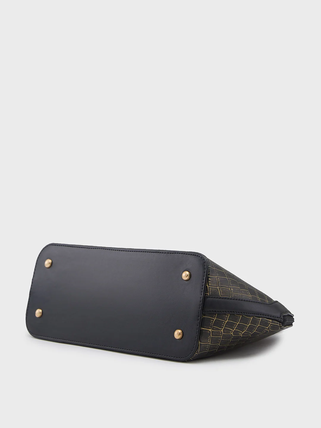 Caprese Mist Large Black Satchel Bag - Image 6