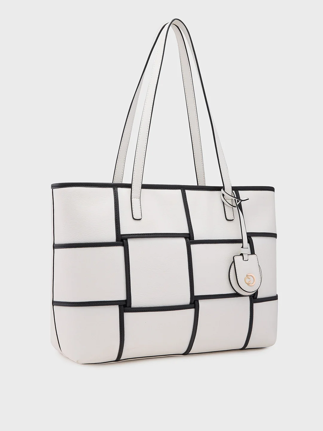 Caprese Modica Medium White Tote Bag - Image 5