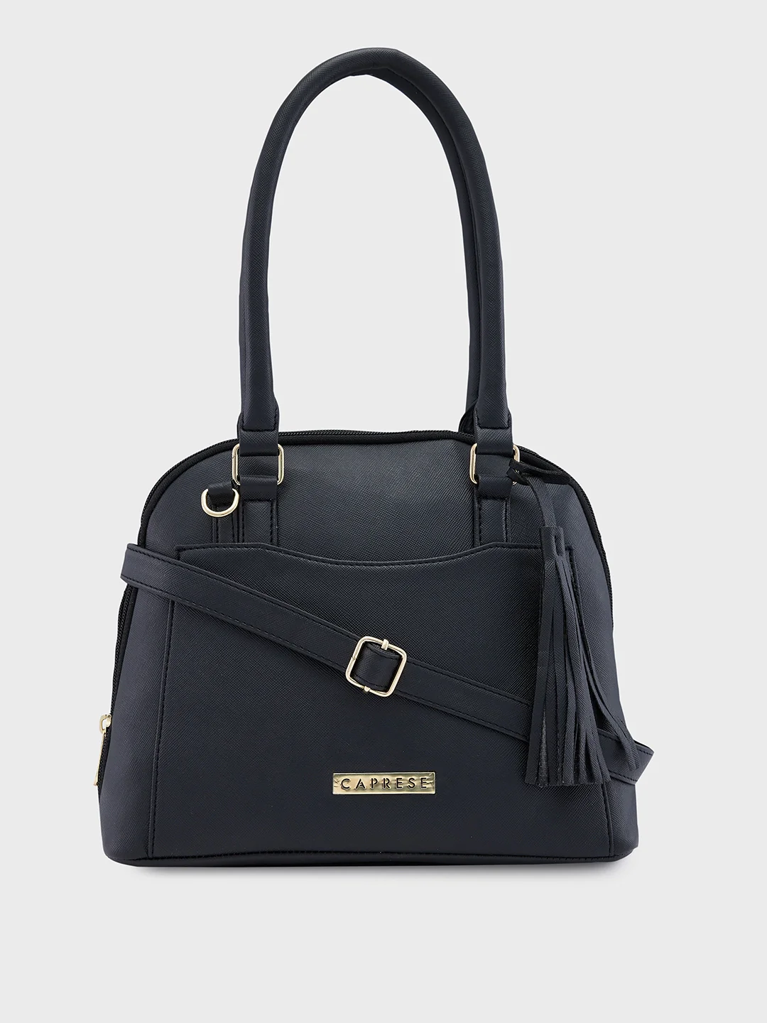 Caprese Montana Small Black Satchel Bag - Image 14