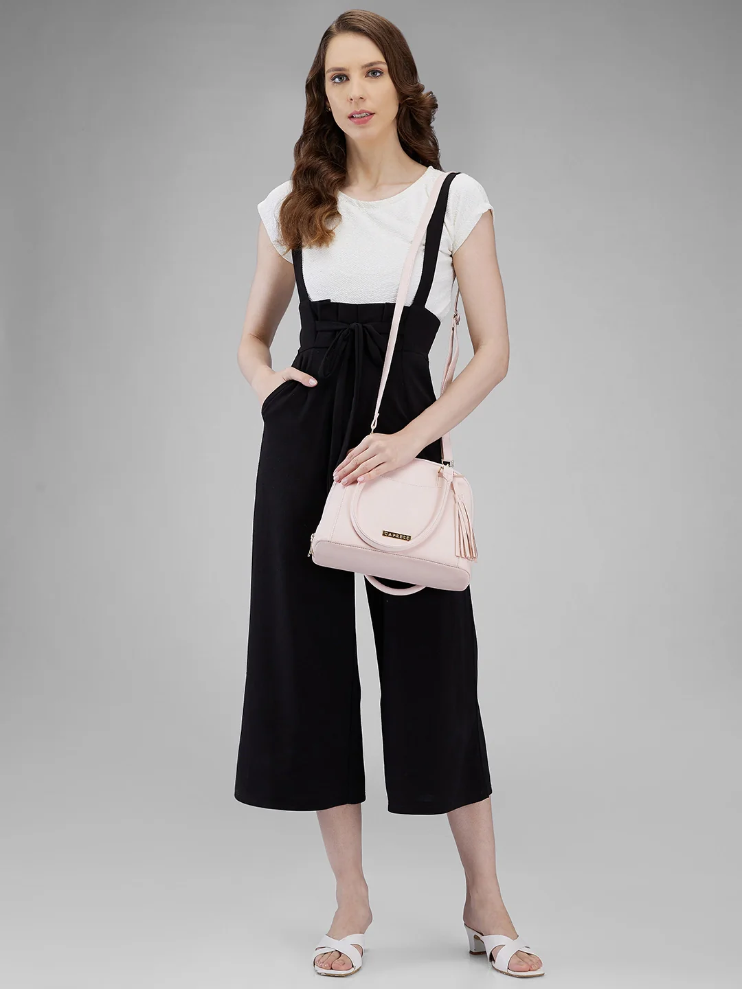 Caprese Montana Small Blush Satchel Bag - Image 3