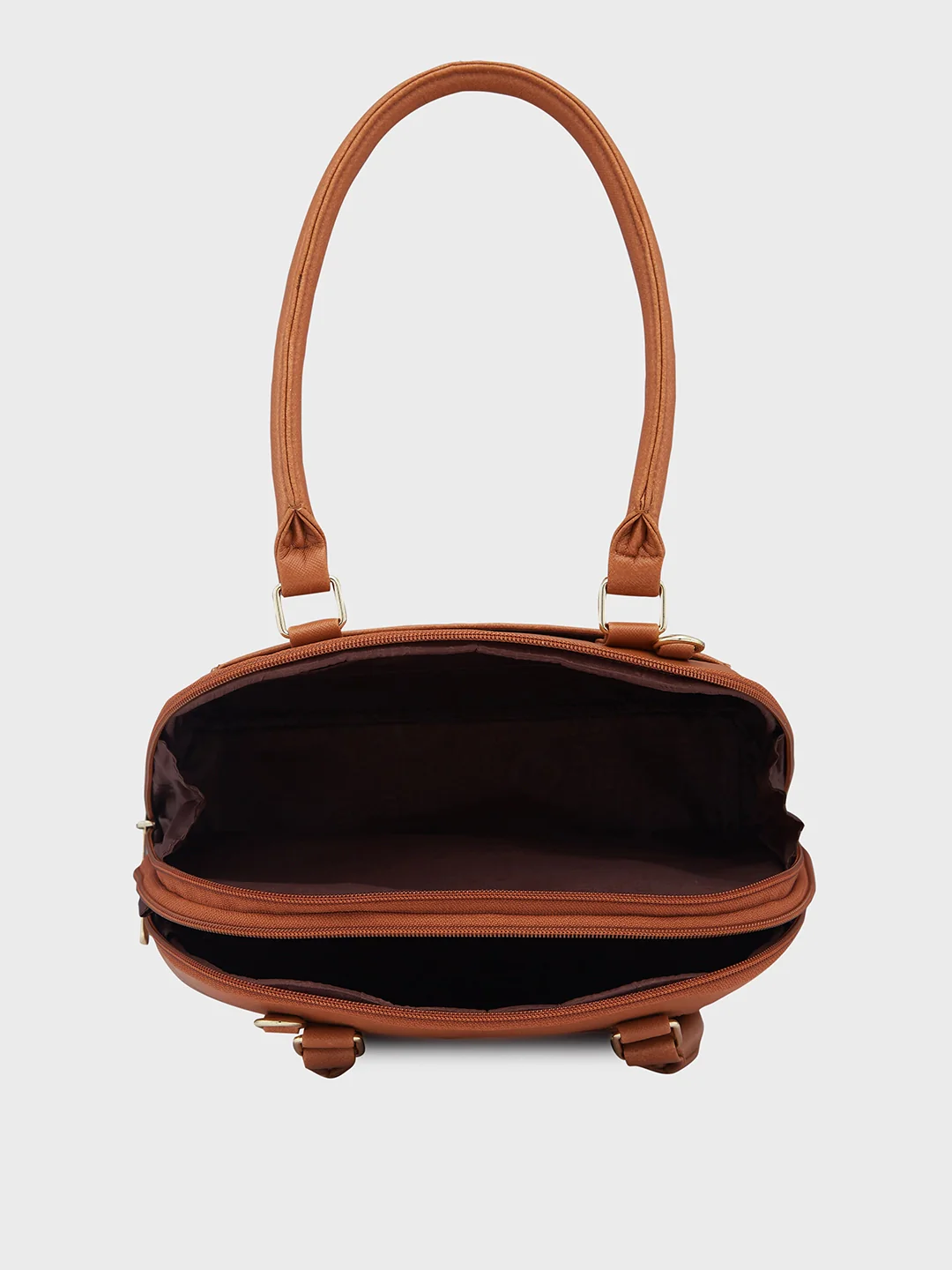 Caprese Montana Small Tan Satchel Bag - Image 10