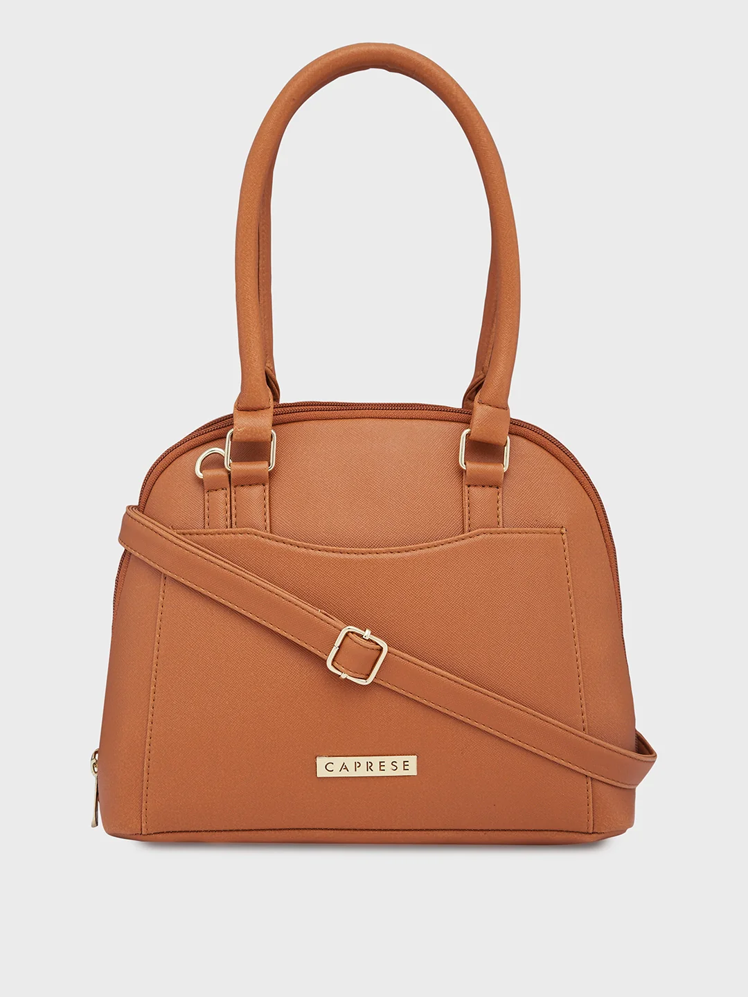 Caprese Montana Small Tan Satchel Bag - Image 14