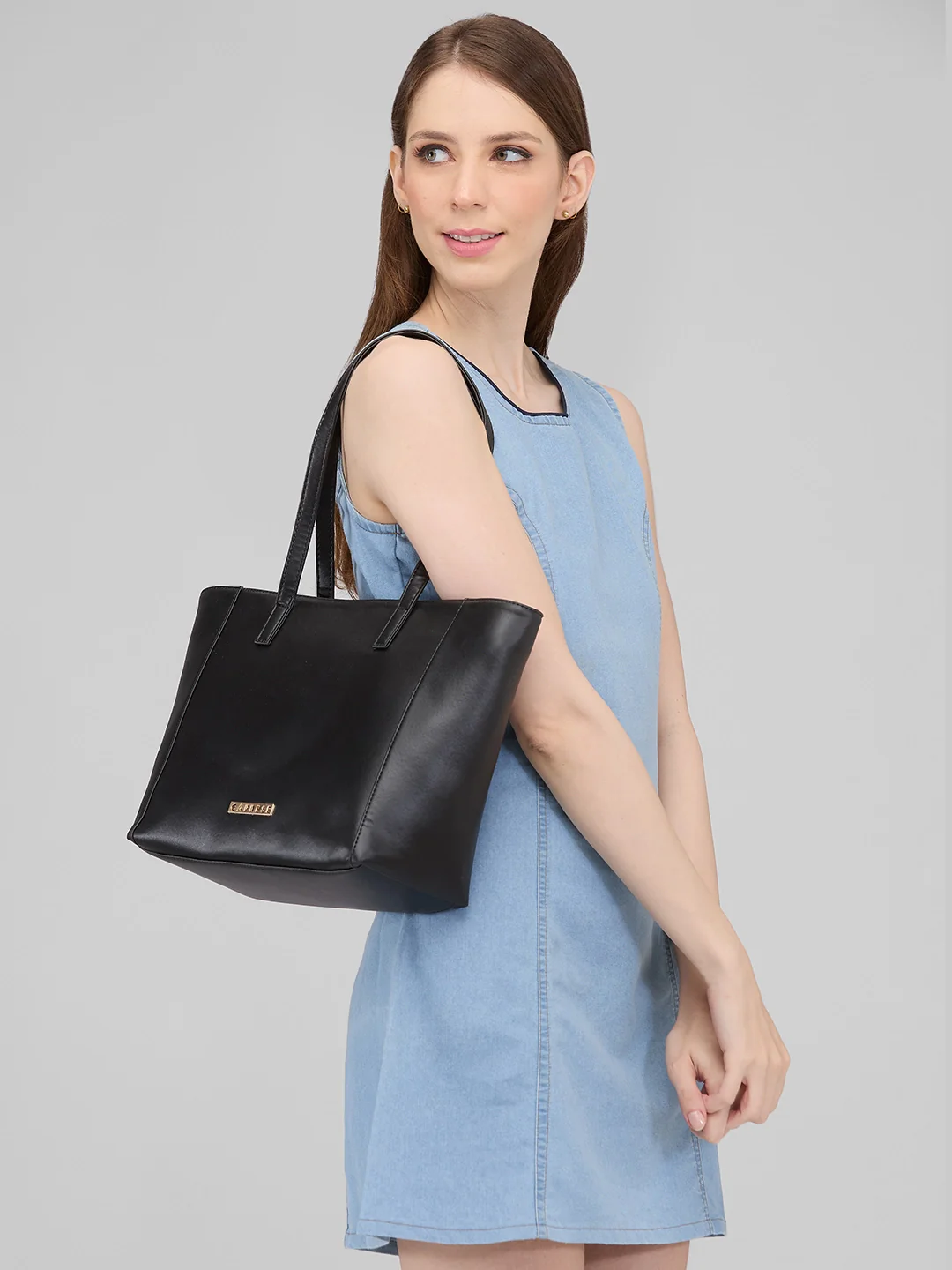 Caprese Montana Small Black Tote Bag - Image 13