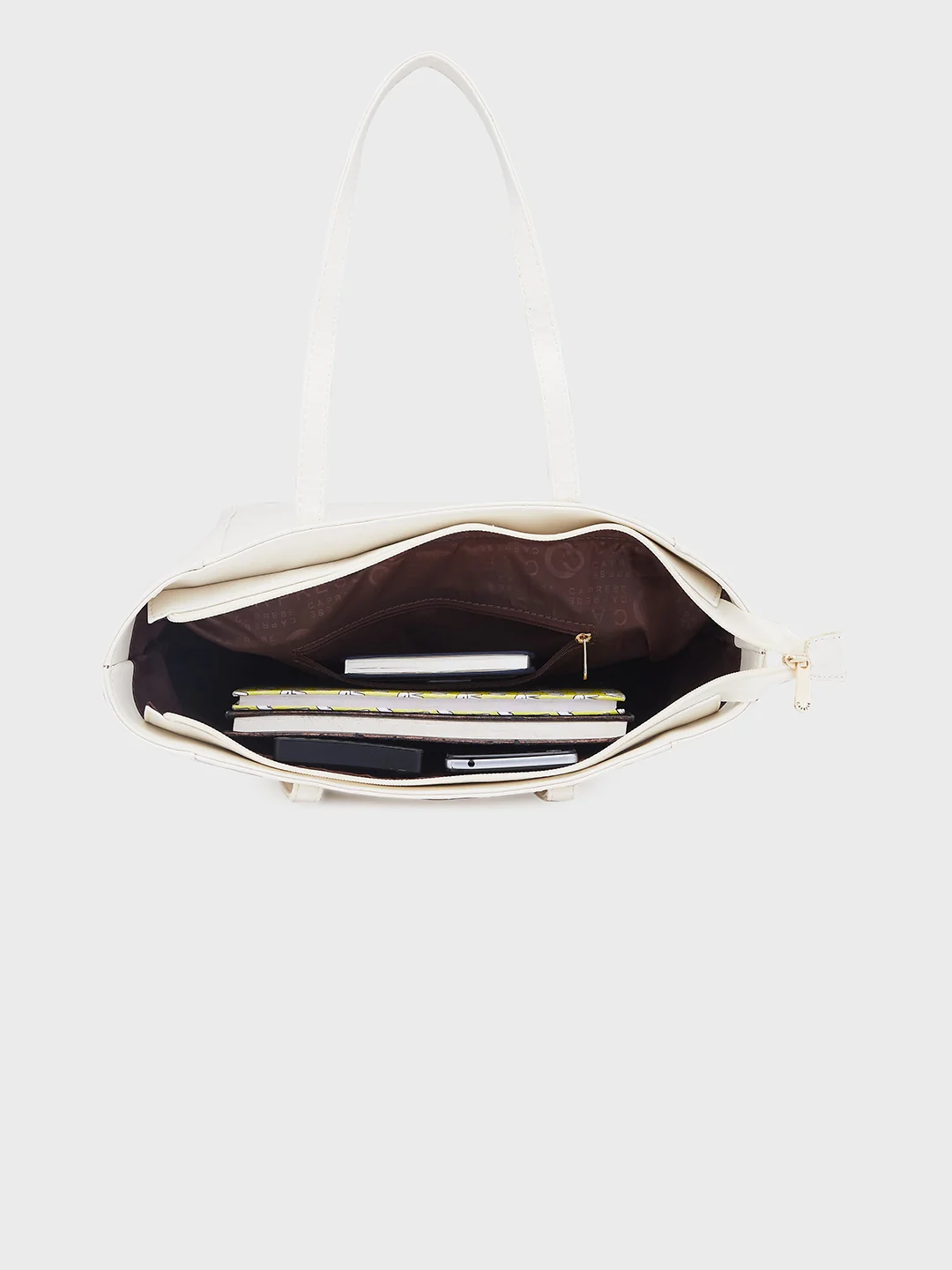 Caprese Montana Small Off White Tote Bag - Image 8