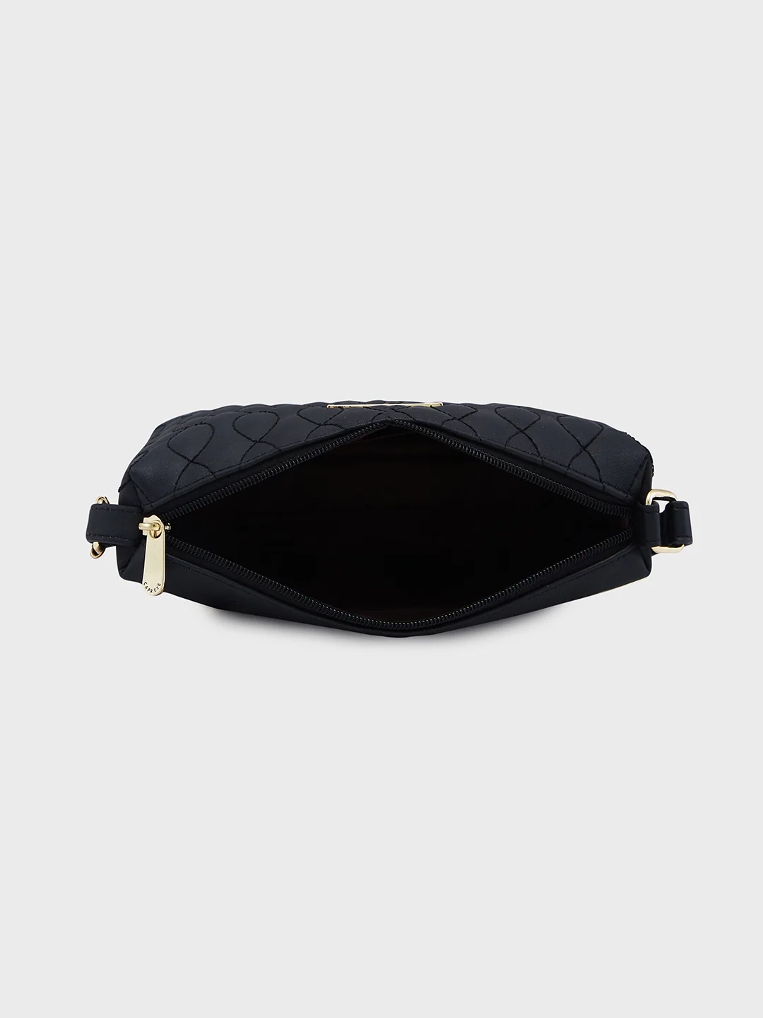 Caprese Mubi Medium Black Sling Bag - Image 10