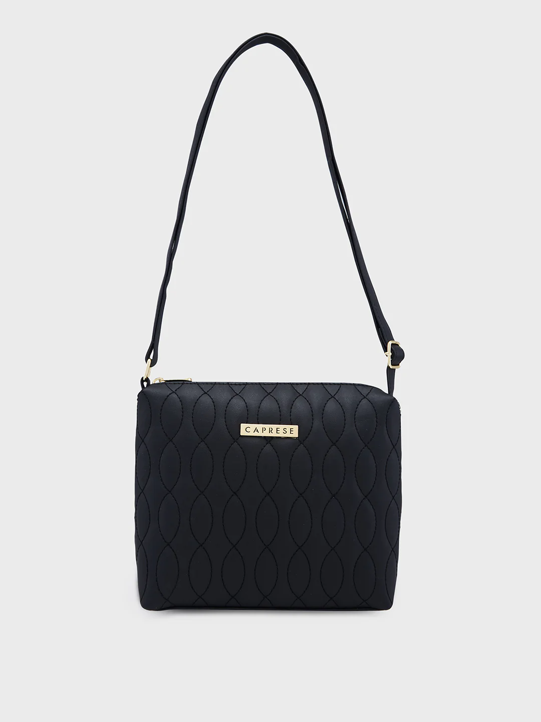 Caprese Mubi Medium Black Sling Bag - Image 3
