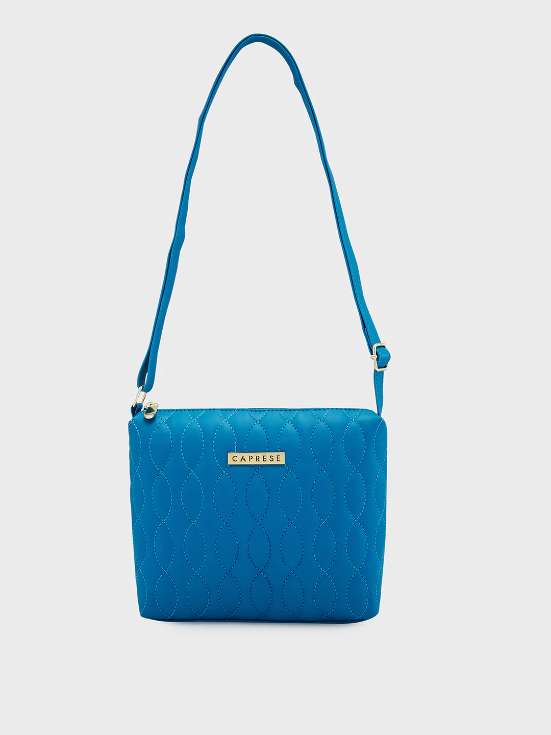 Caprese Mubi Medium Dark Teal Sling Bag - Image 4
