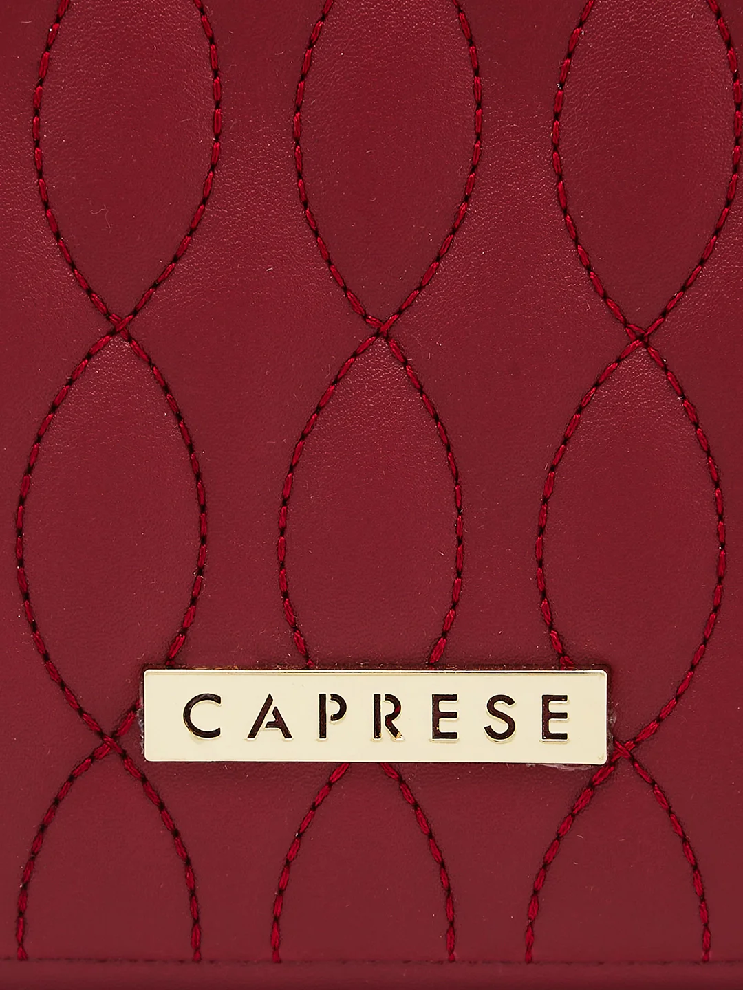 Caprese Mubi Small Maroon Sling Bag - Image 6