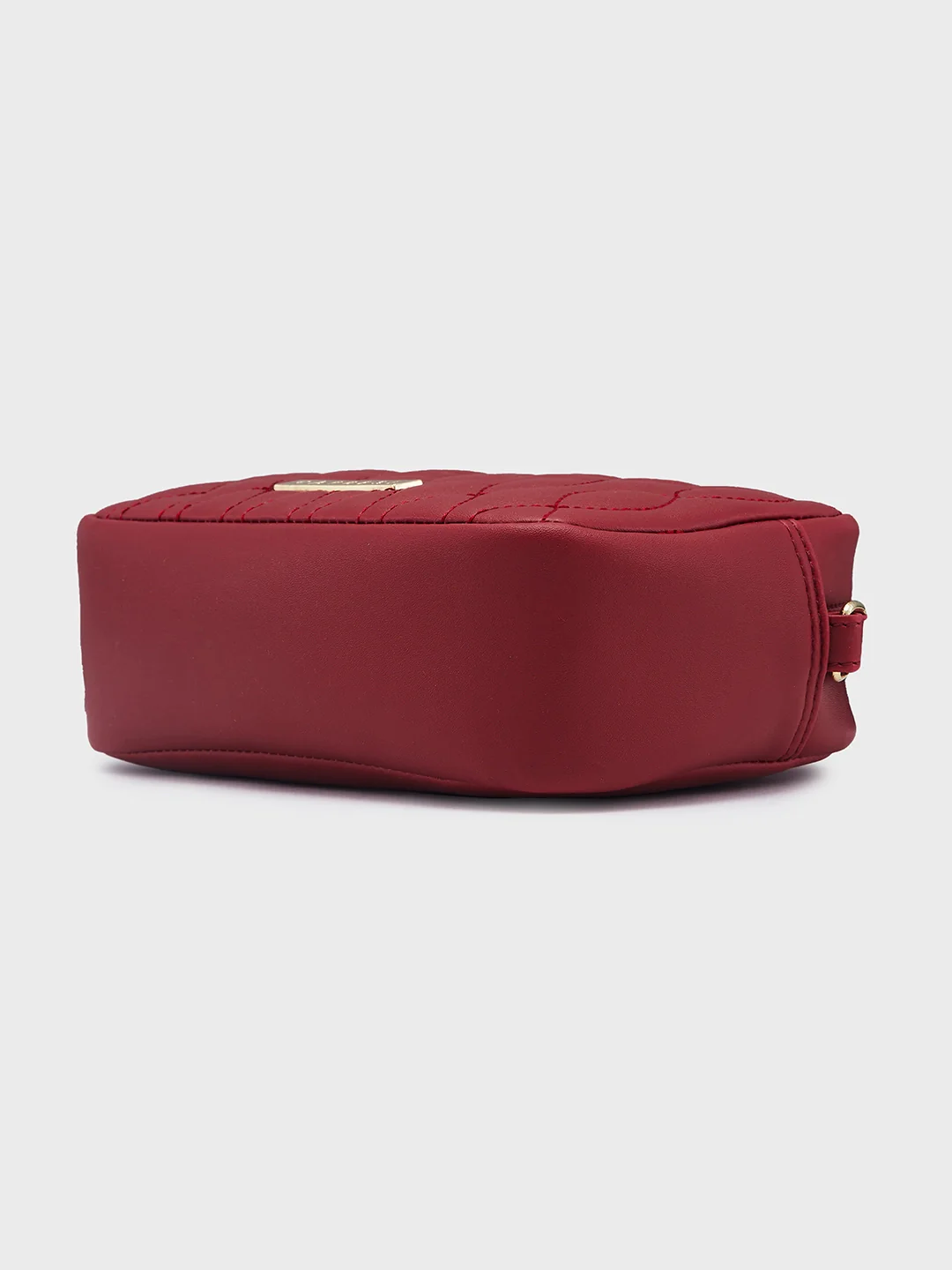 Caprese Mubi Small Maroon Sling Bag - Image 8
