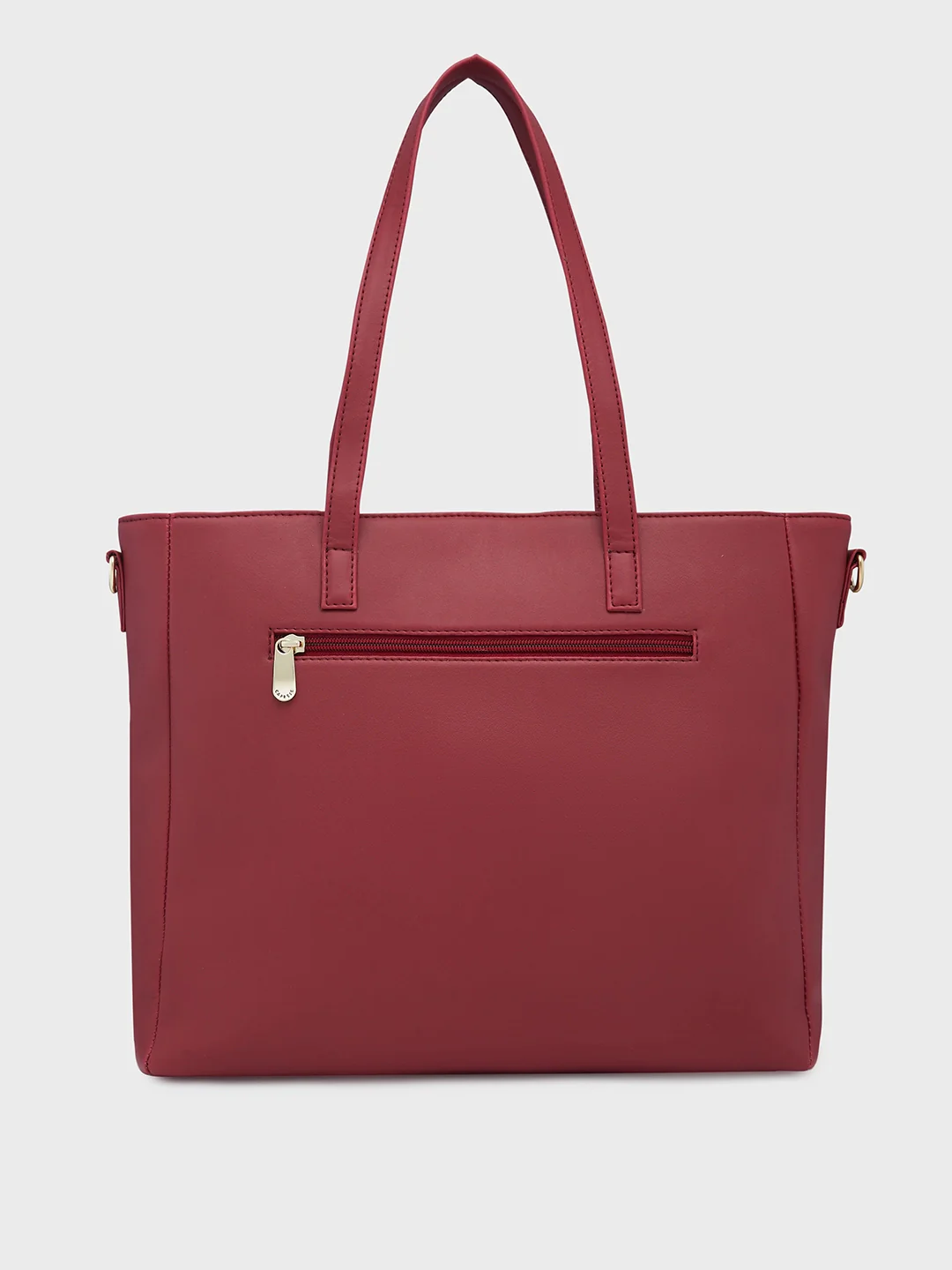 Caprese Mubi Small Maroon Tote Bag - Image 4