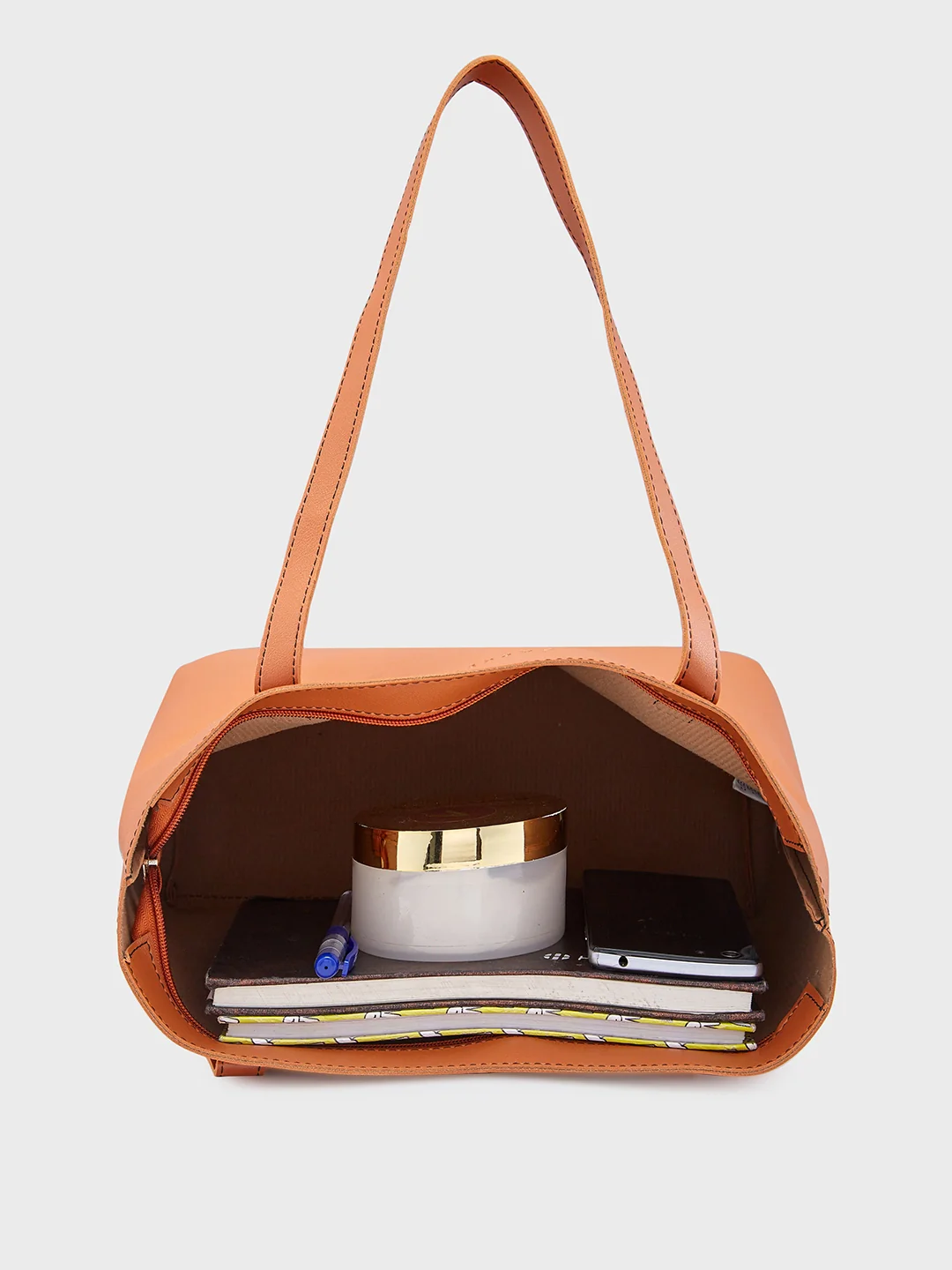 Caprese Myla Large Tan Tote Bag - Image 9