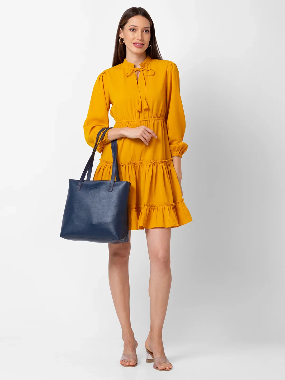 Caprese Myla Large Navy Tote Bag - Image 13