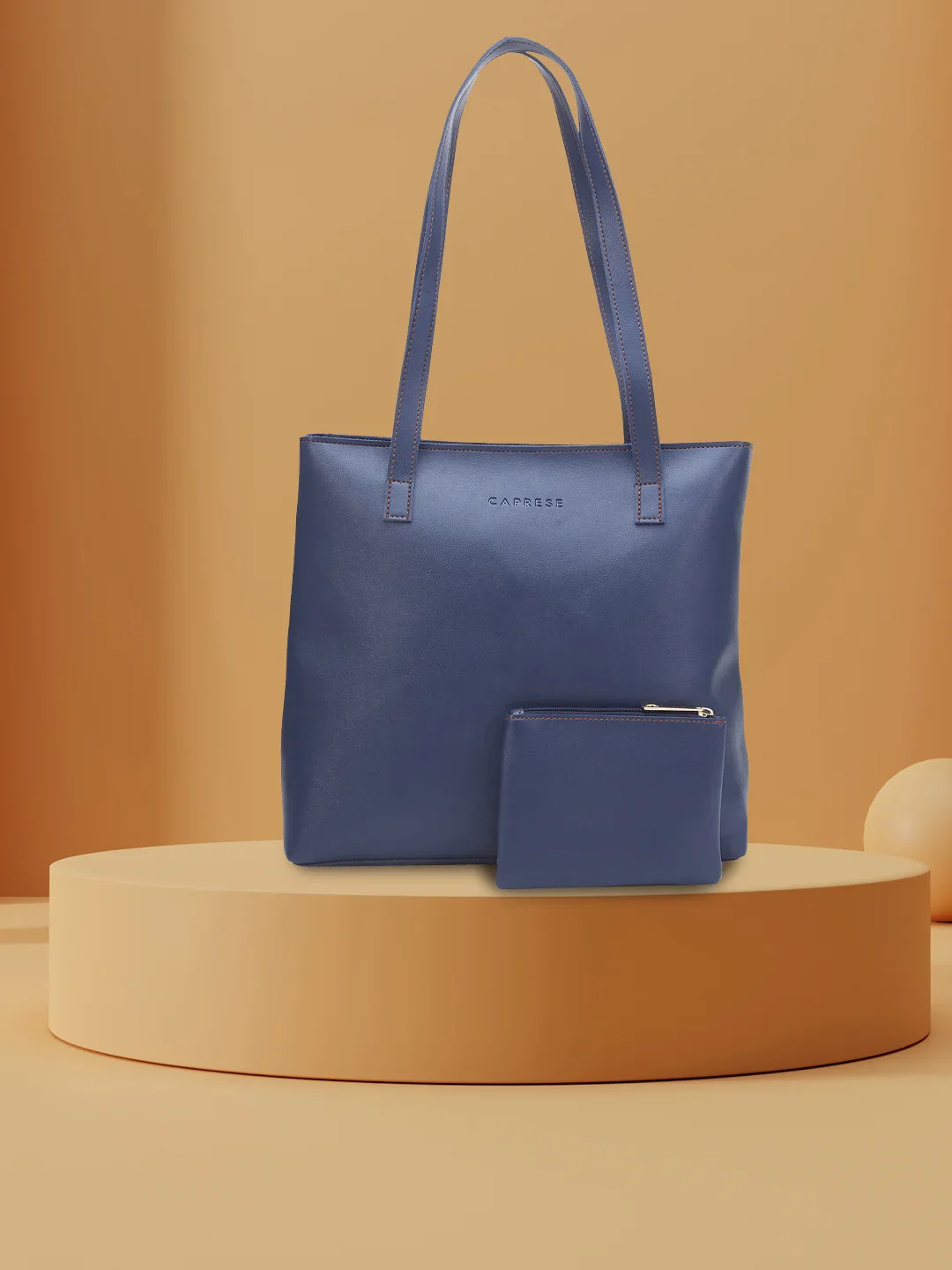 Caprese Myla Large Navy Tote Bag - Image 2