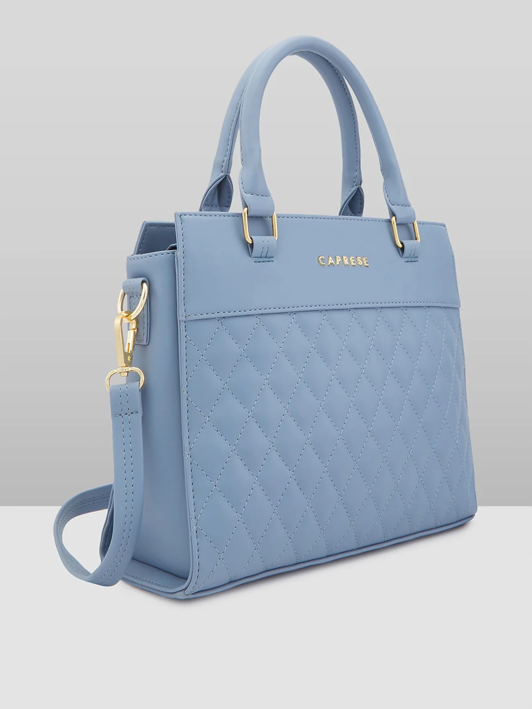 Caprese Myra Medium Blue Satchel Bag - Image 4
