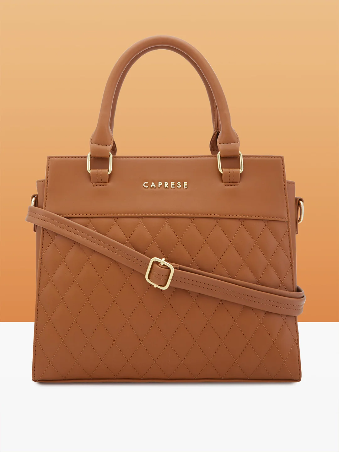 Caprese Myra Medium Brown Satchel Bag