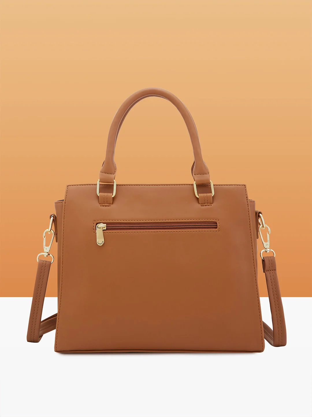 Caprese Myra Medium Brown Satchel Bag - Image 3
