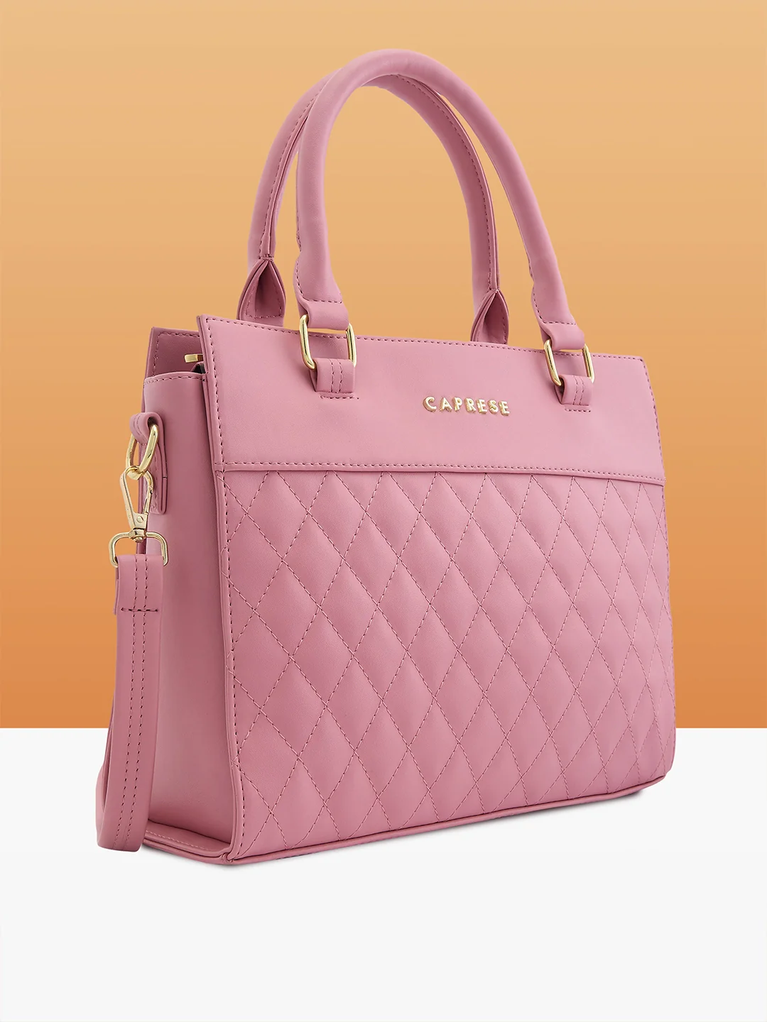 Caprese Myra Medium Pink Satchel Bag - Image 3