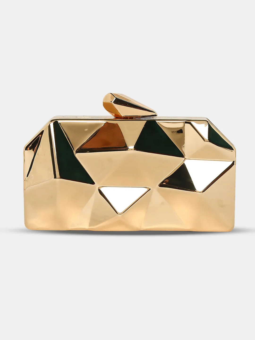 Caprese Nadia Small Gold Clutch
