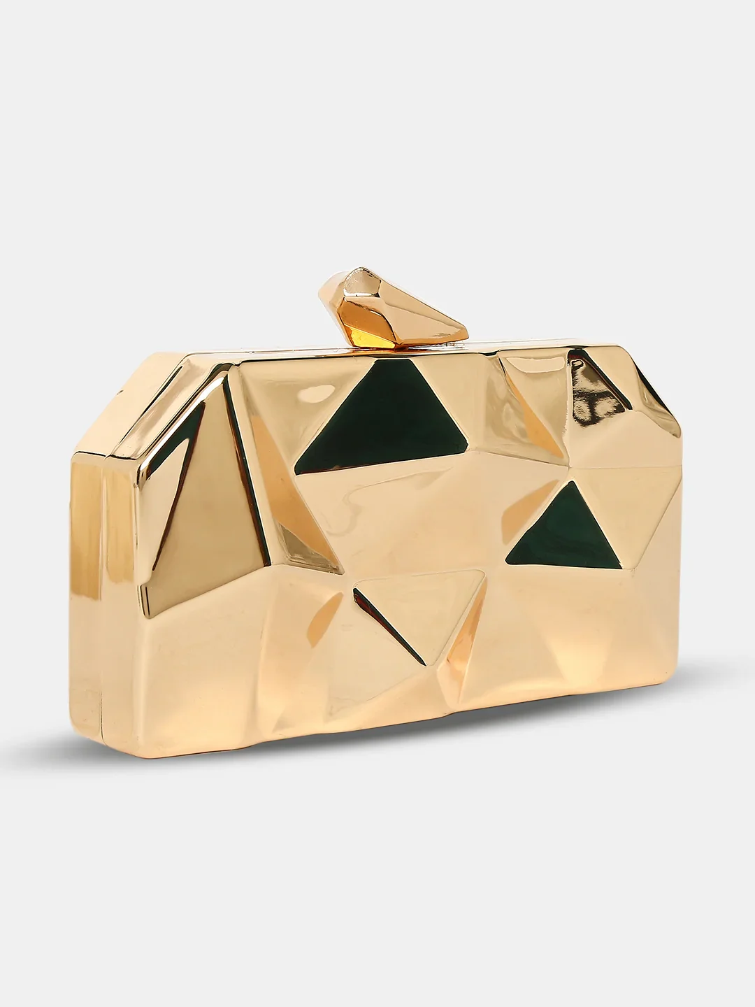Caprese Nadia Small Gold Clutch - Image 4