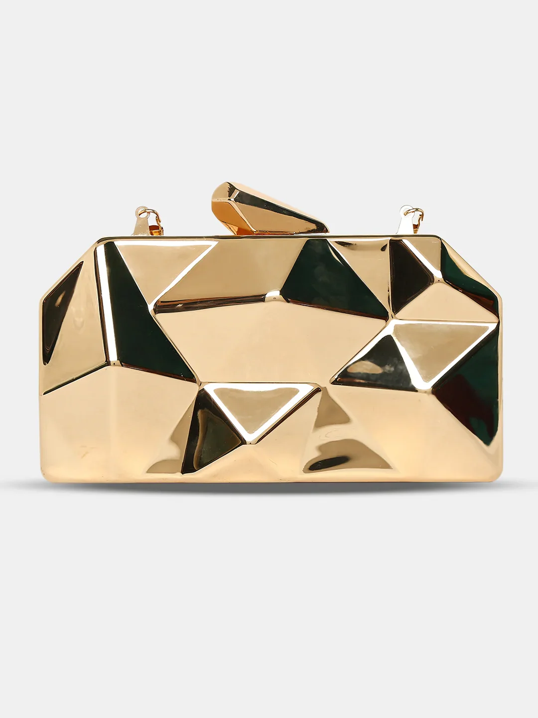 Caprese Nadia Small Gold Clutch - Image 6