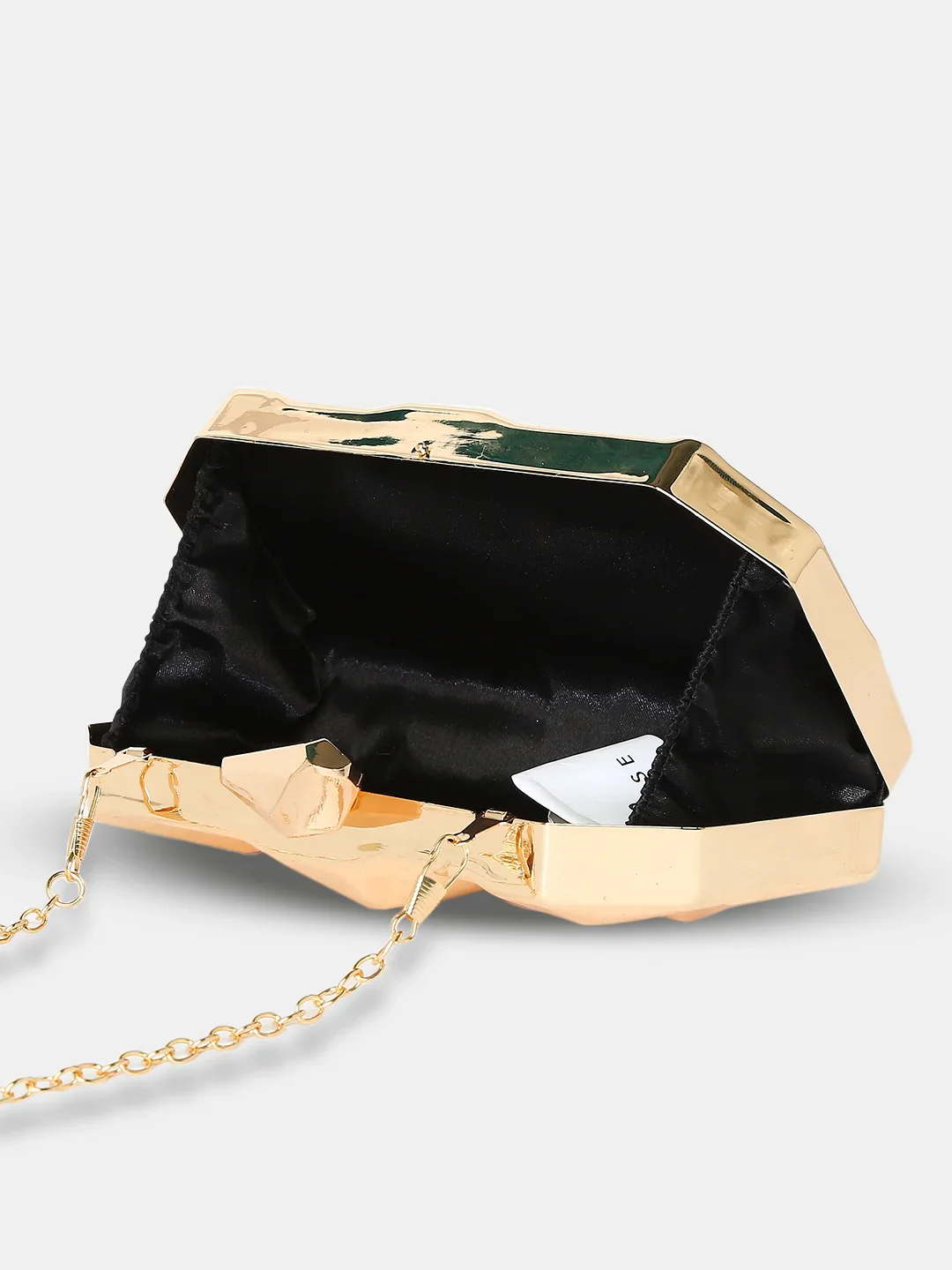 Caprese Nadia Small Gold Clutch - Image 9