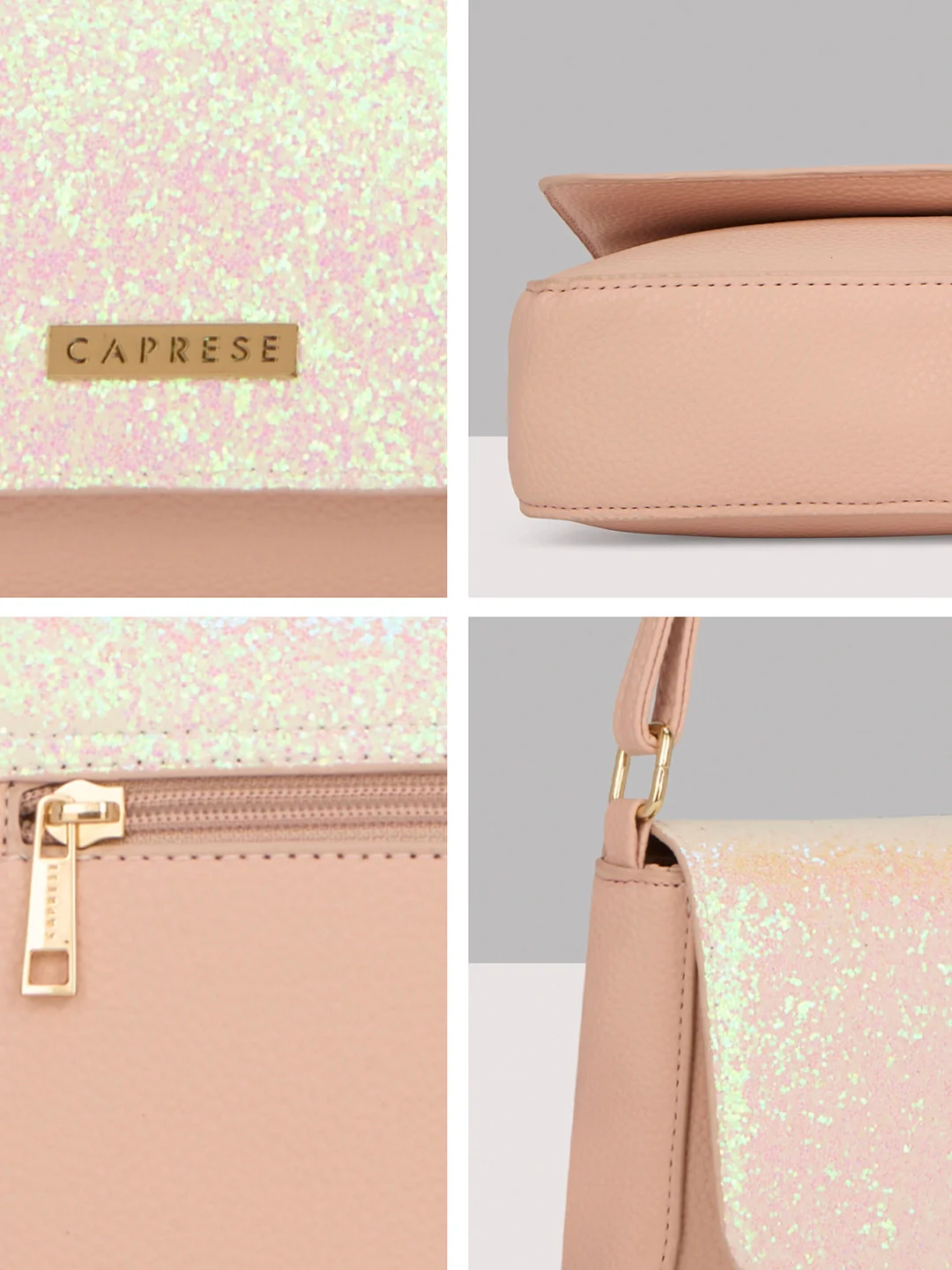 Caprese Nars Medium Rose Gold Sling Bag - Image 10