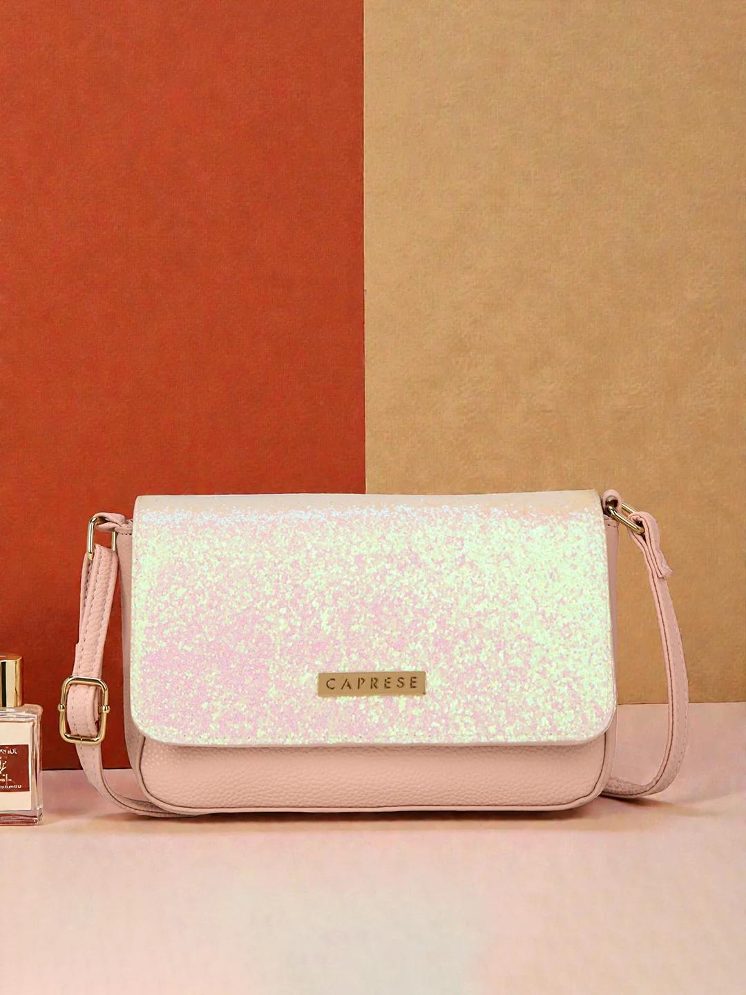 Caprese Nars Medium Rose Gold Sling Bag - Image 11