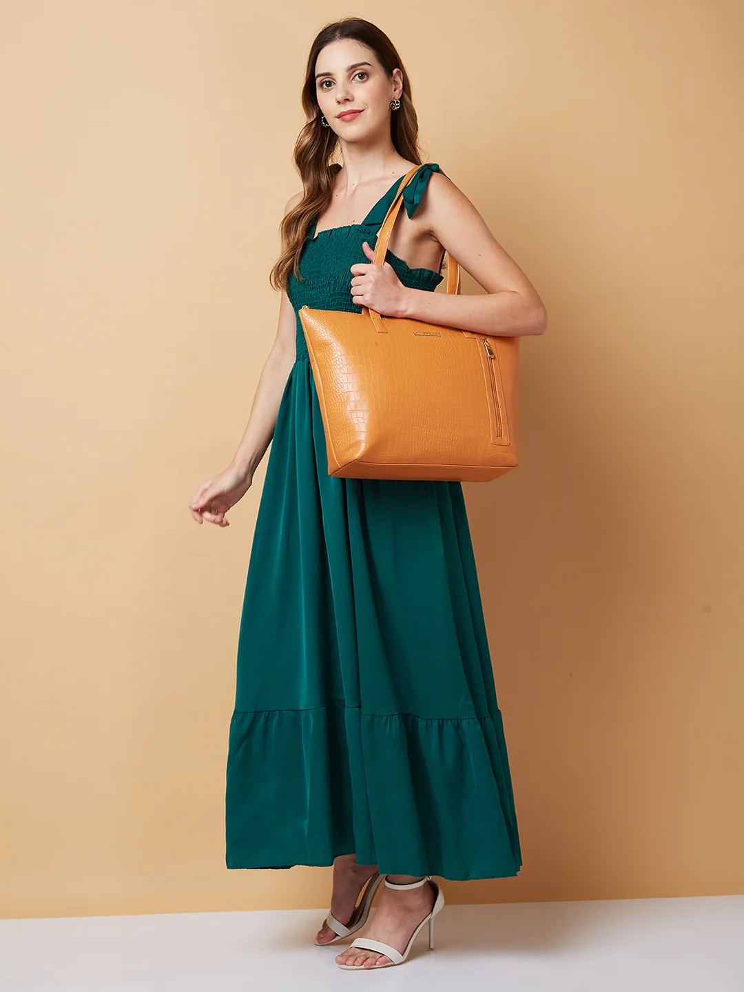 Caprese Natlie Large Brown Tote Bag - Image 8