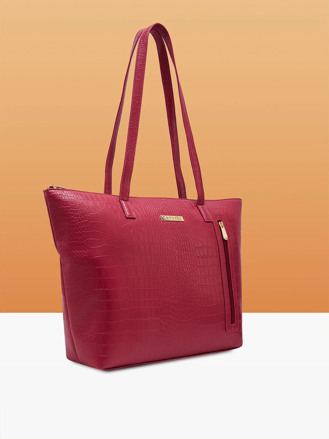 Caprese Natlie Large Plum Tote Bag - Image 4