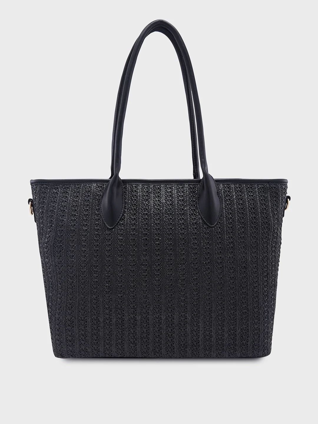 Caprese Neo Large Black Tote Bag - Image 5