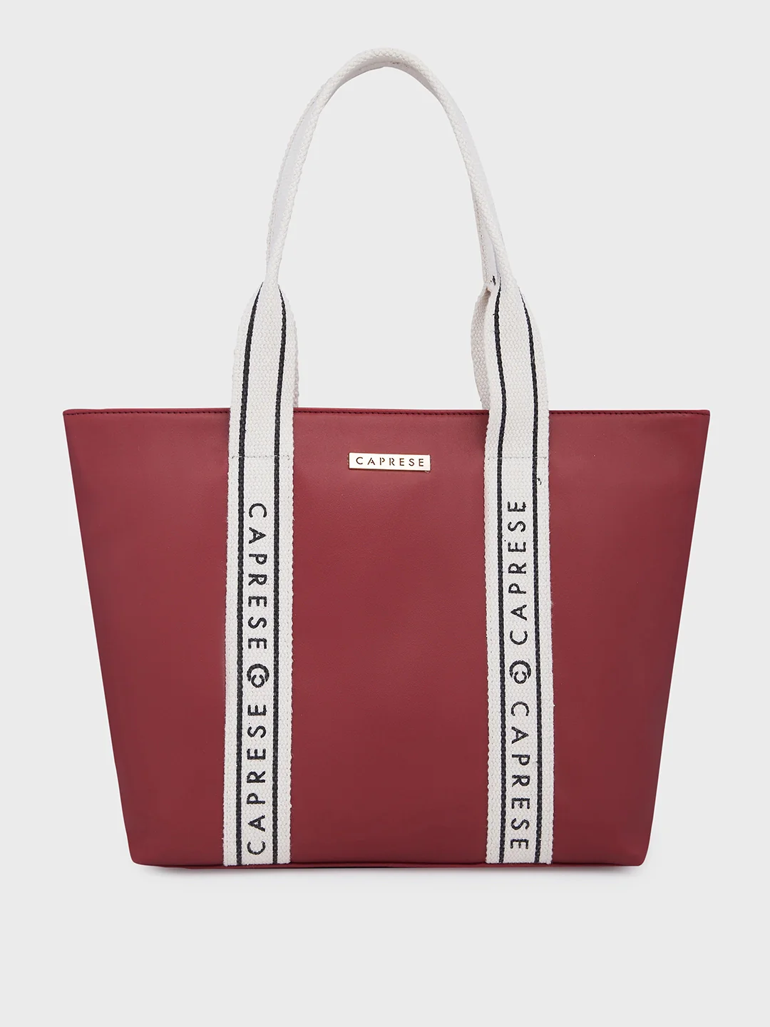 Caprese Nick Medium Maroon Tote Bag