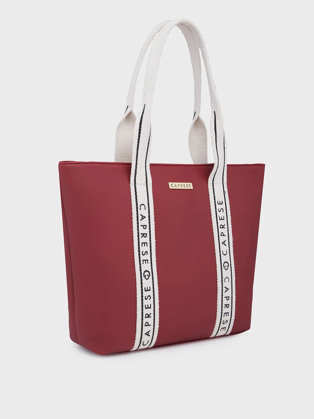 Caprese Nick Medium Maroon Tote Bag - Image 7
