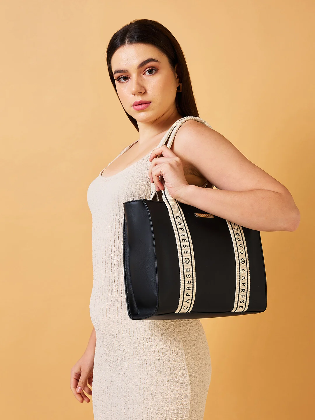 Caprese Nick Small Black Tote Bag - Image 9