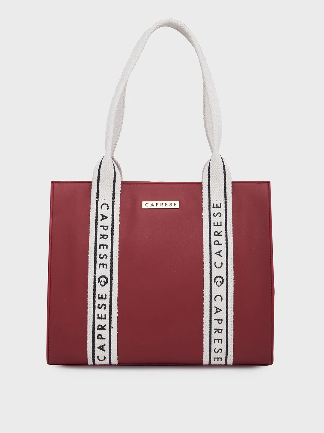 Caprese Nick Small Maroon Tote Bag