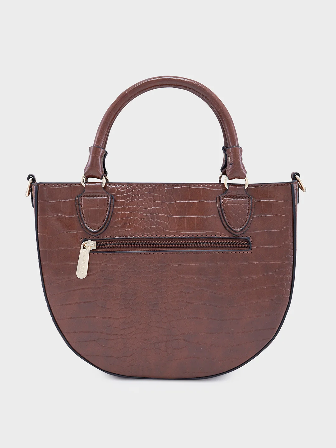 Caprese Nicole Small Brown Satchel Bag - Image 4