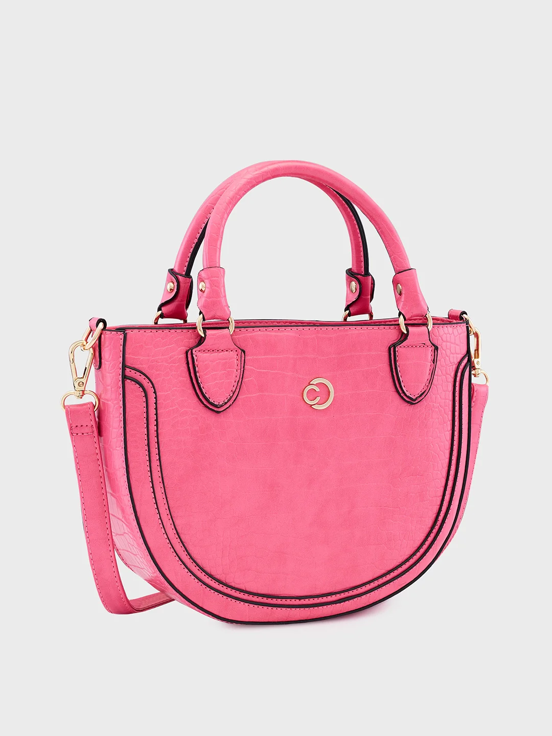 Caprese Nicole Small Flamingo Satchel Bag - Image 6