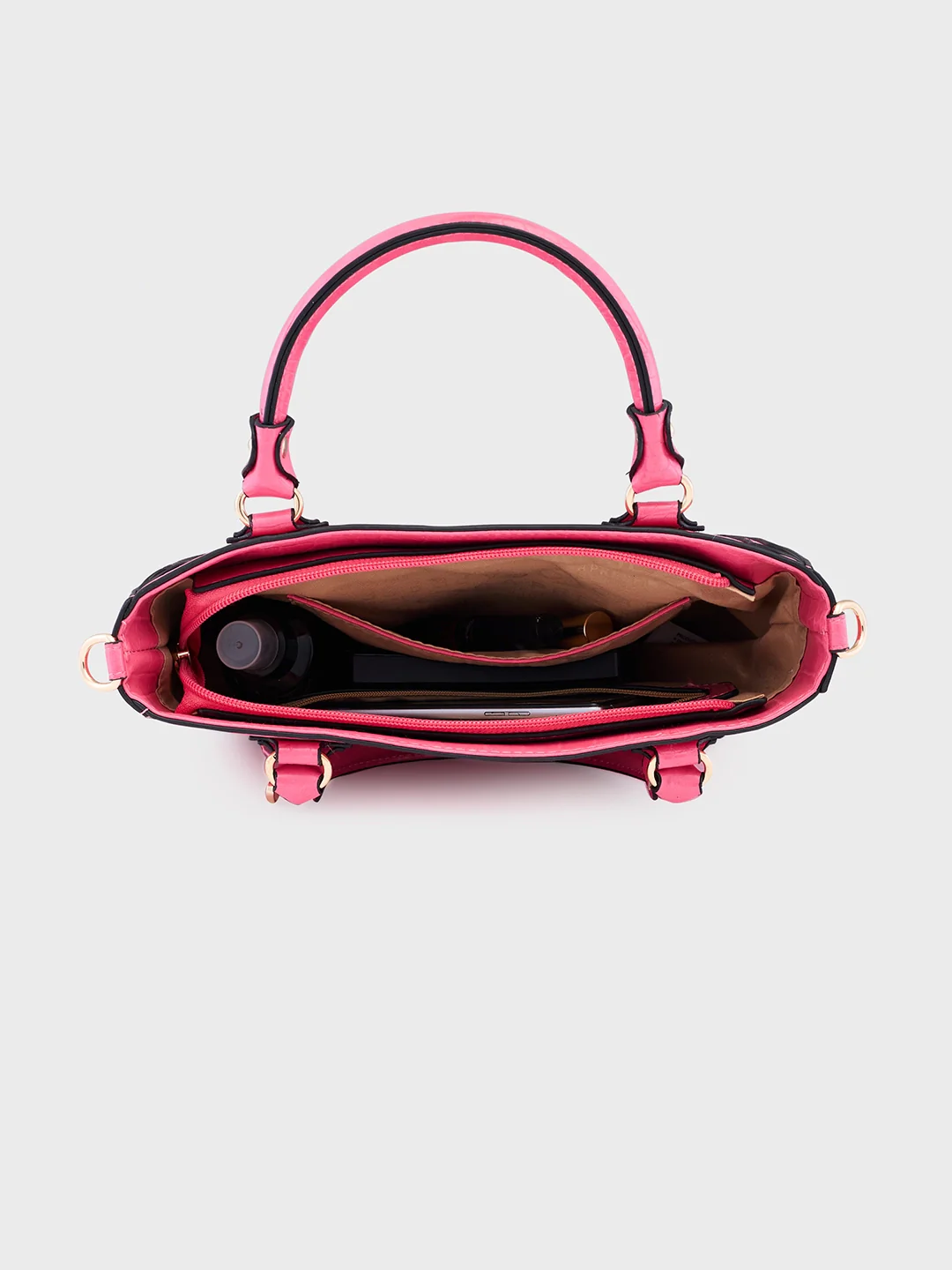 Caprese Nicole Small Flamingo Satchel Bag - Image 8