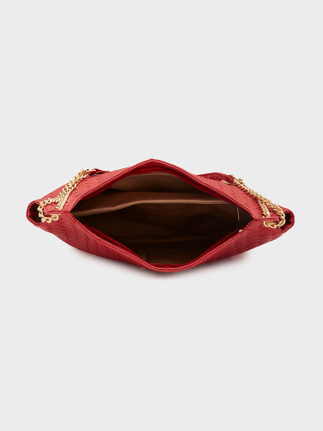 Caprese Nikita Medium Maroon Hobo Bag - Image 10