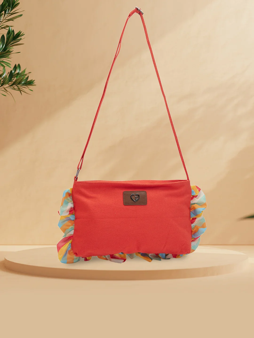 Caprese Oakley Large Red Sling Bag - Image 2