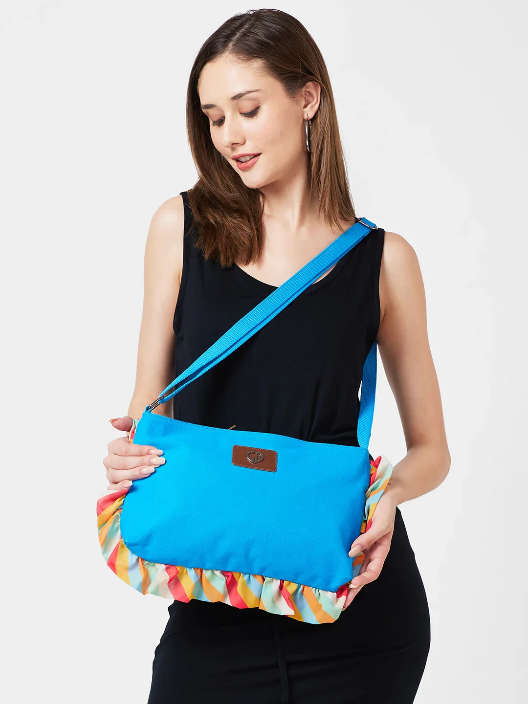 Caprese Oakley Medium Red Sling Bag - Image 11