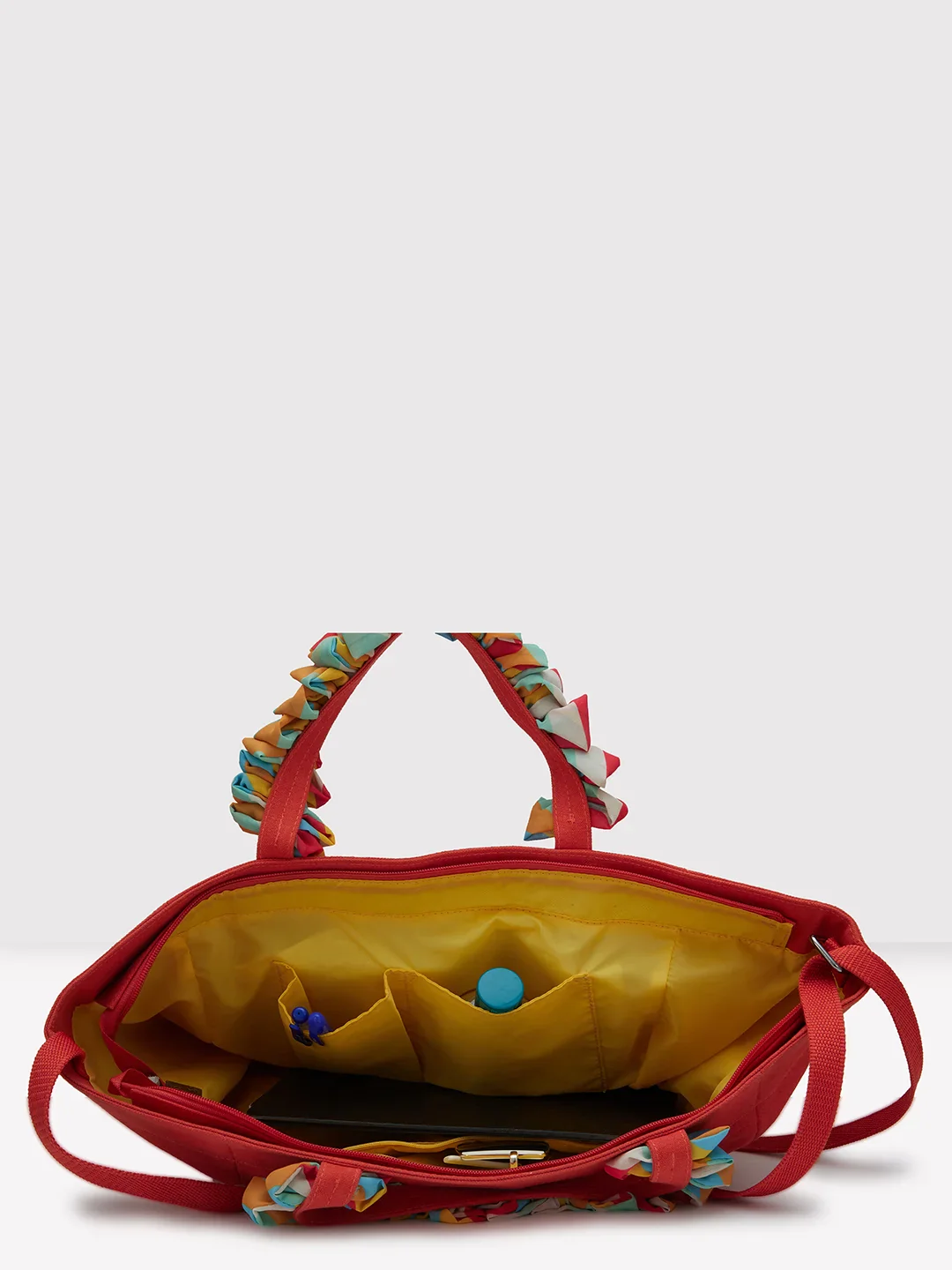 Caprese Oakley Large Red Tote Bag - Image 6