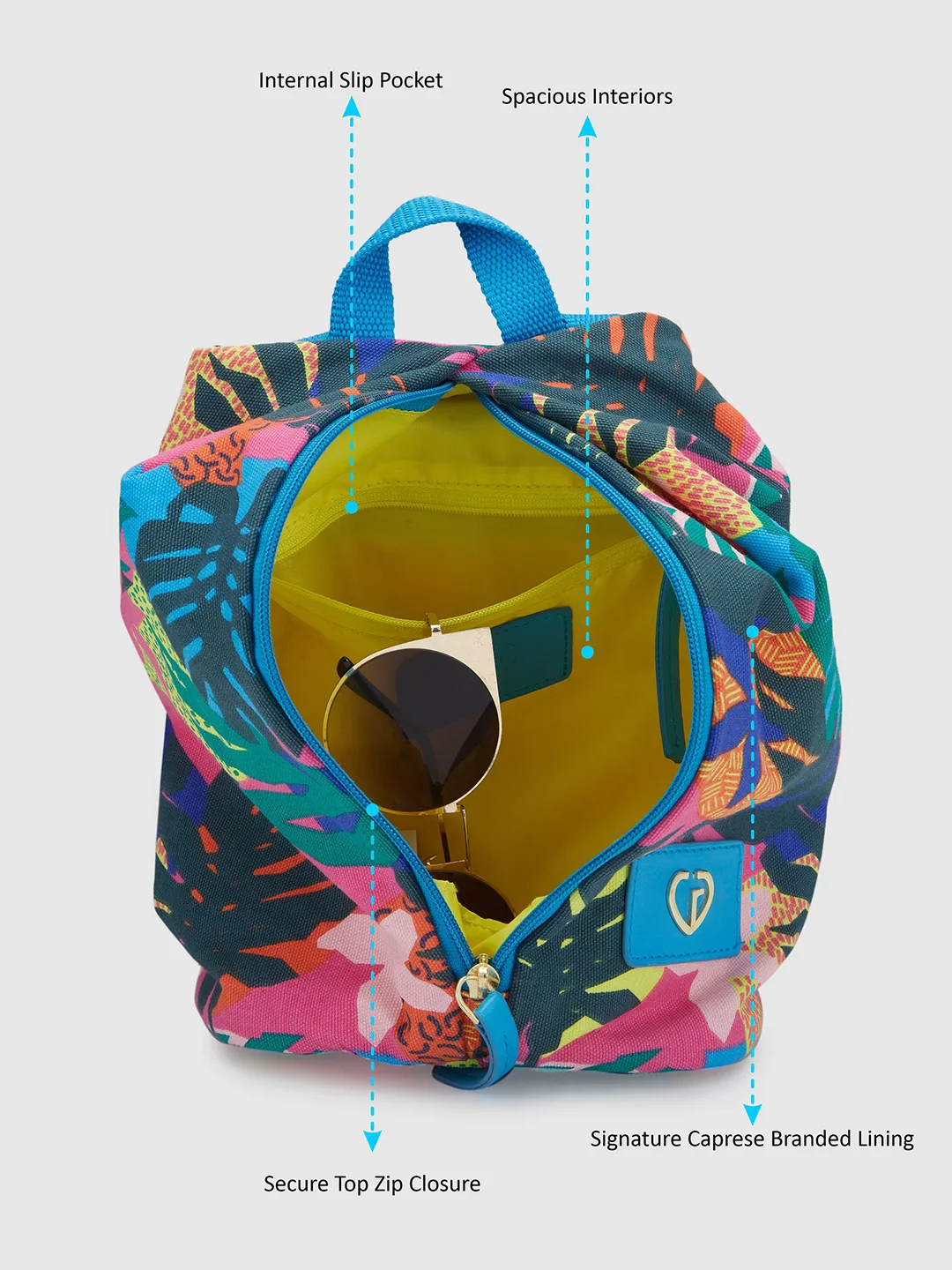 Caprese Octavia Small Fuchsia Backpack - Image 6