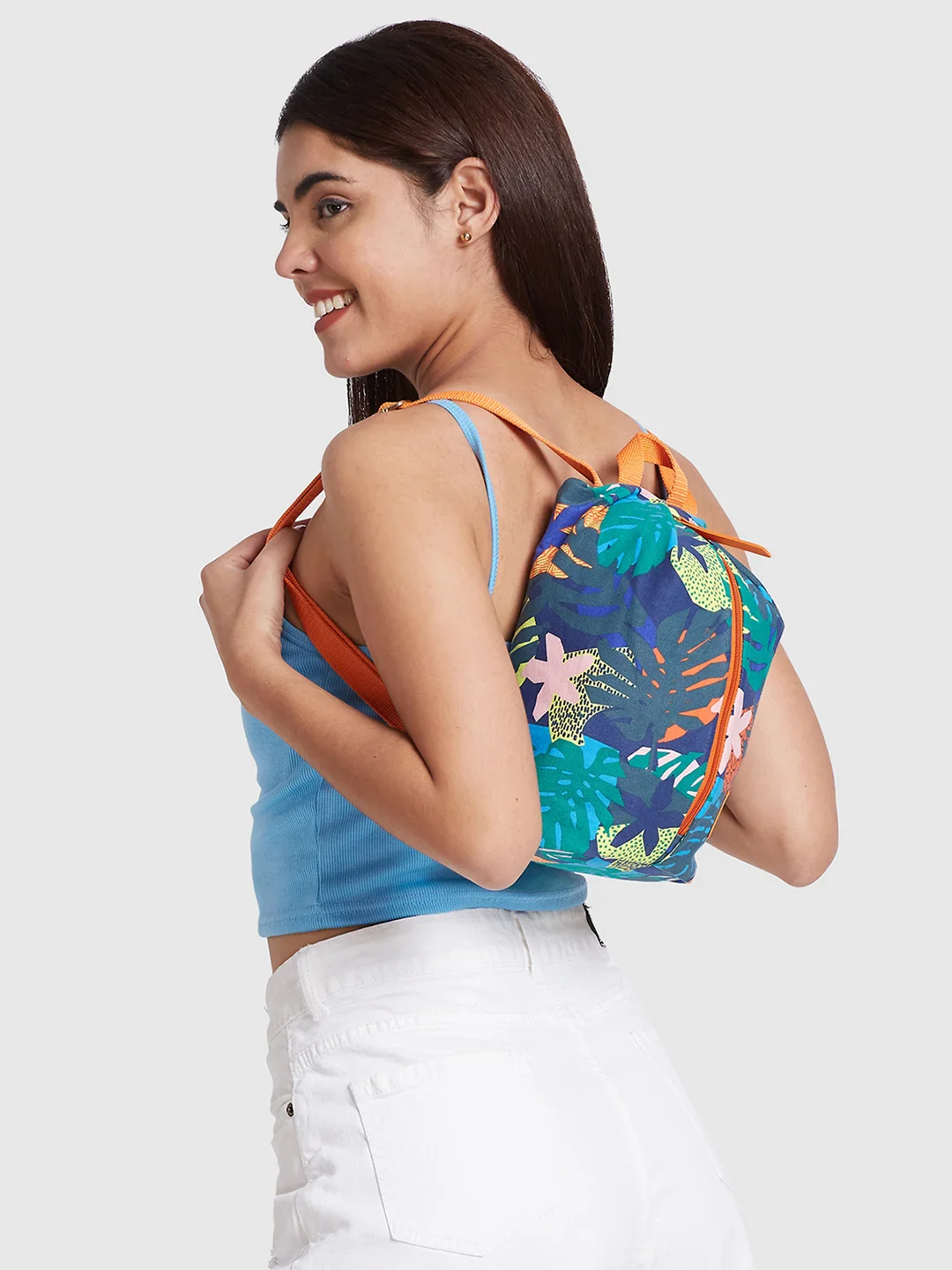 Caprese Octavia Small Indigo Backpack - Image 3