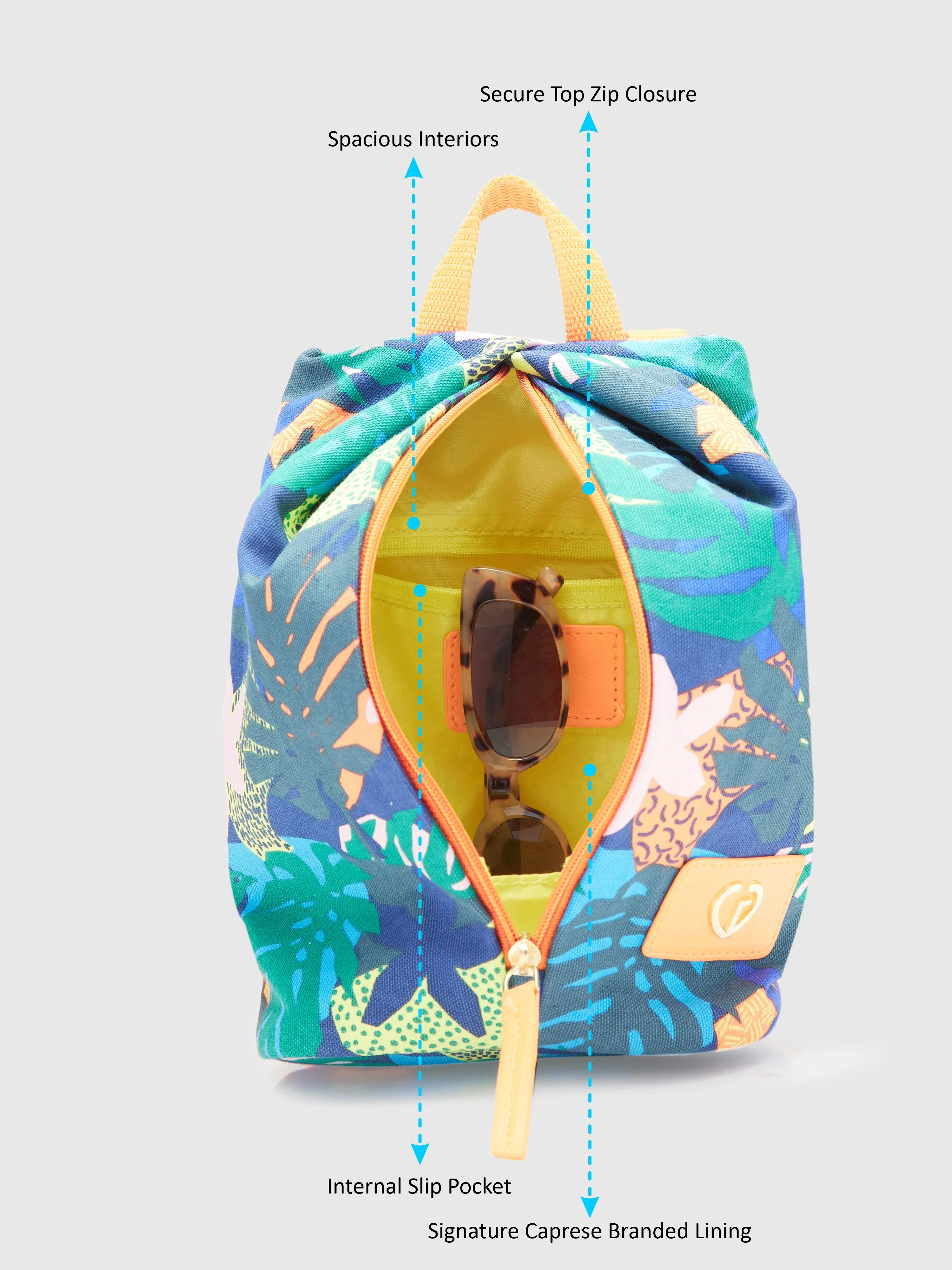 Caprese Octavia Small Indigo Backpack - Image 8