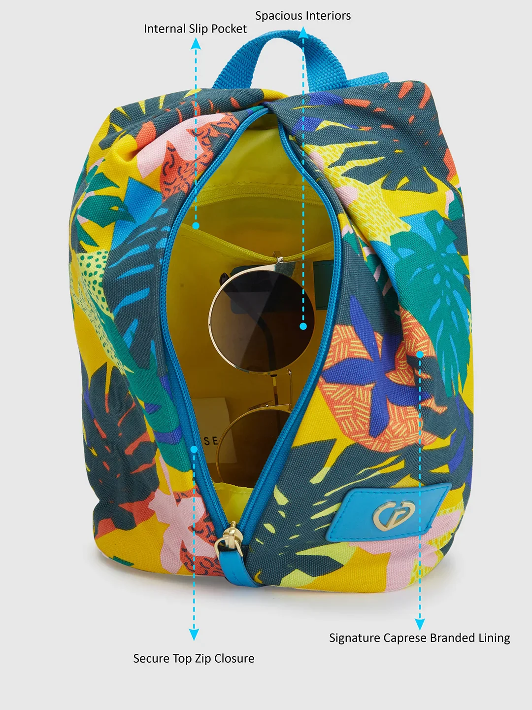 Caprese Octavia Small Ochre Backpack - Image 6