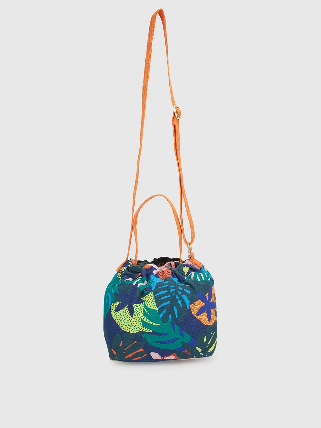 Caprese Octavia Small Indigo Drawstring Sling Bag - Image 6