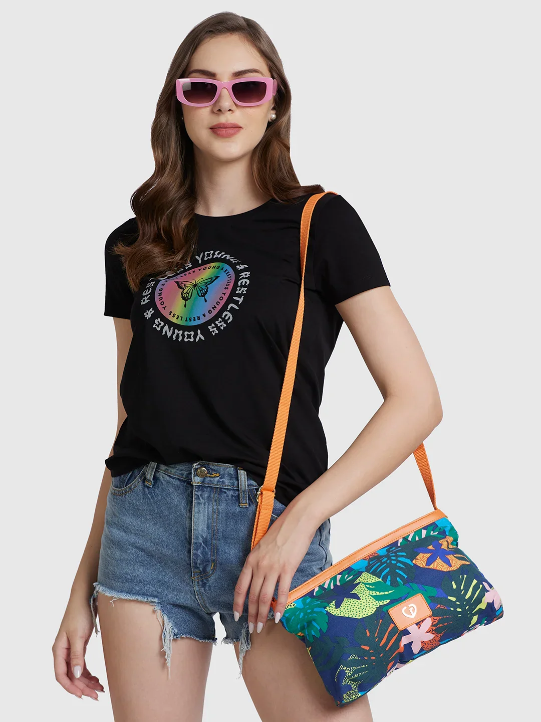 Caprese Octavia Large Indigo Sling Bag - Image 11