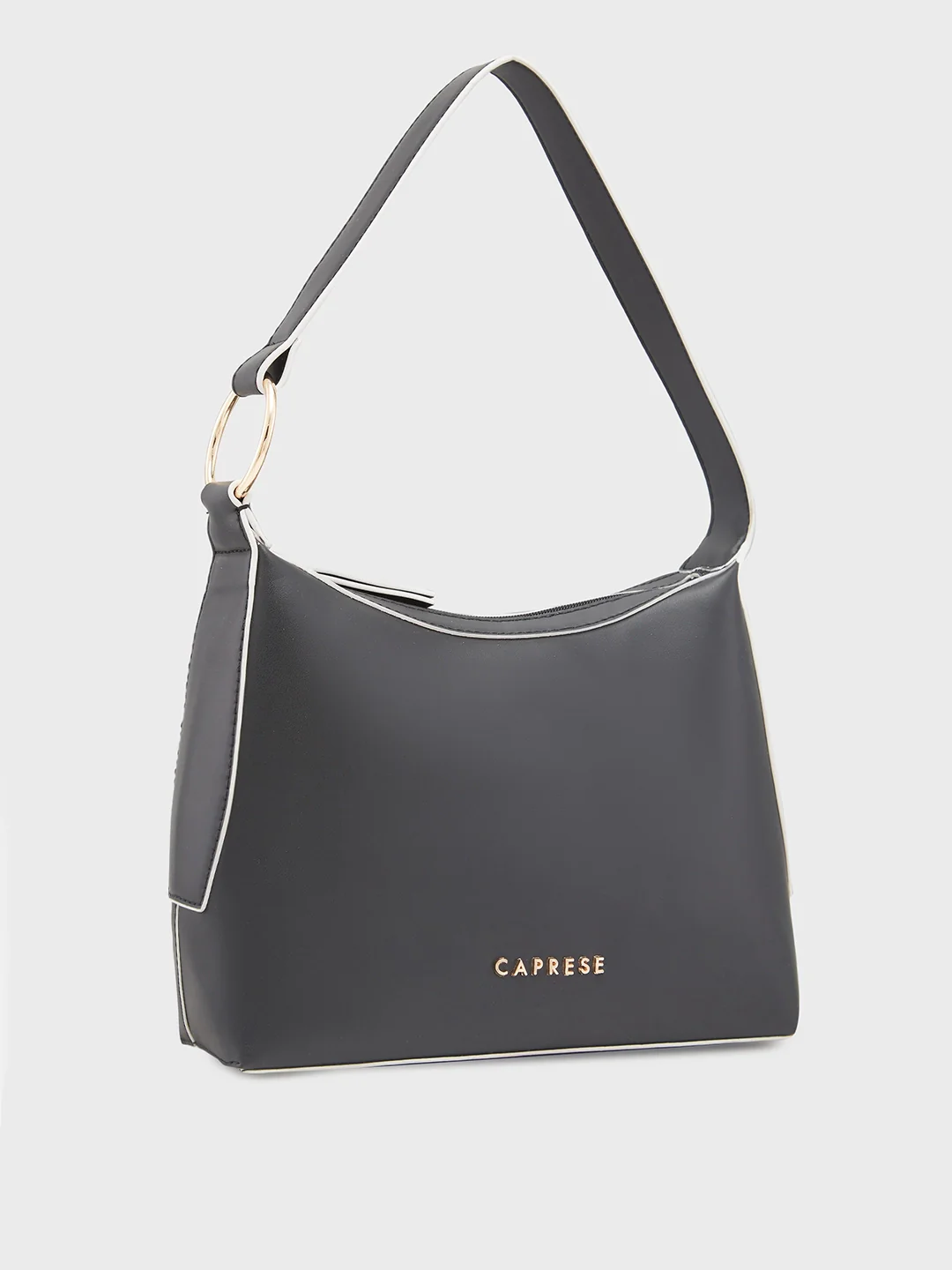 Caprese Olbia Medium Black Hobo Bag - Image 5