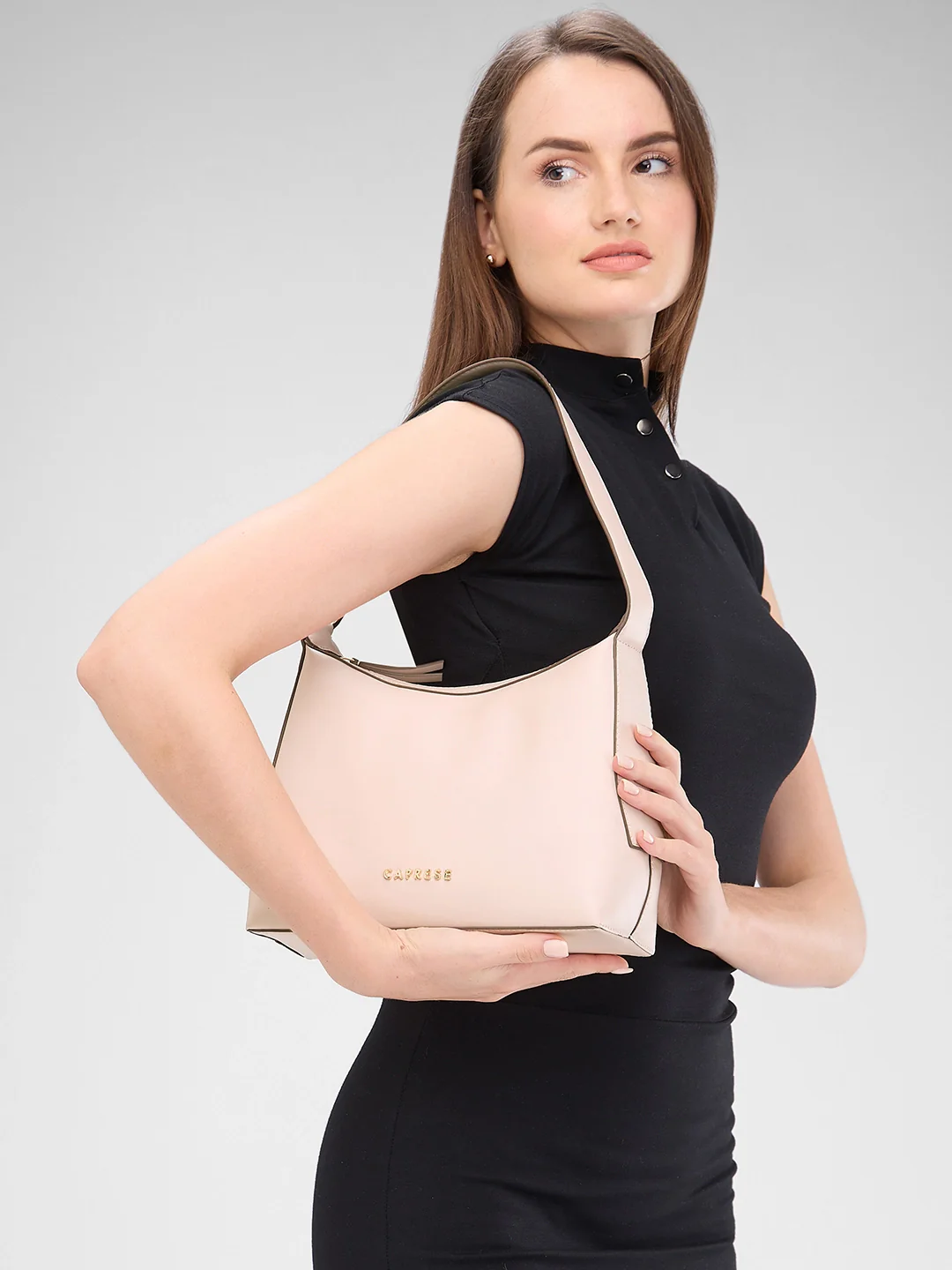 Caprese Olbia Medium Pink Hobo Bag - Image 2