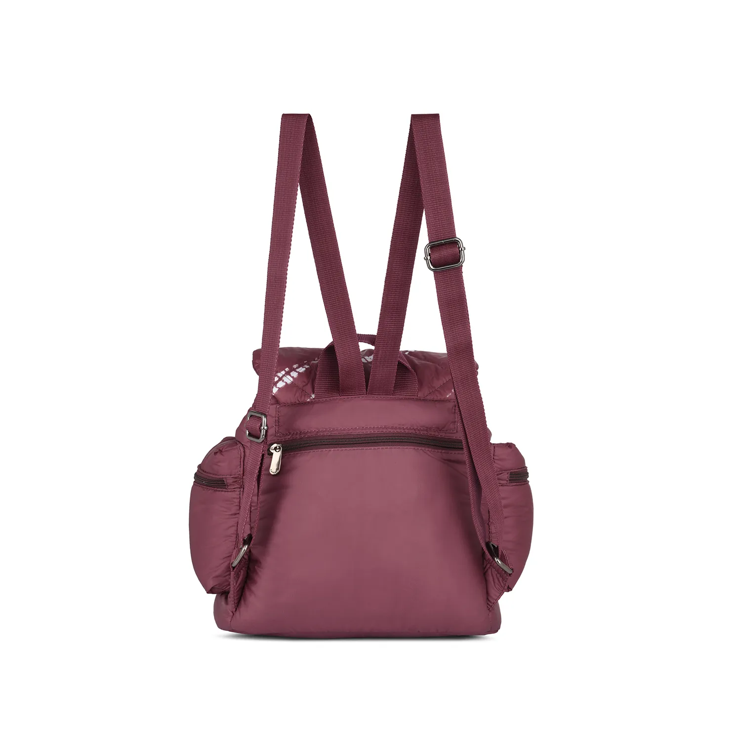 Caprese Olive Medium Maroon Backpack - Image 4